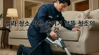빌라 청소 비용 줄이기: 알뜰 청소의 모든 것!