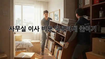 사무실 이사, 비용 똑똑하게 줄이기!