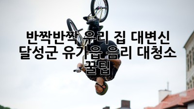 ✨반짝반짝✨ 우리 집 대변신! 달성군 유가읍 음리 대청소 꿀팁🏡